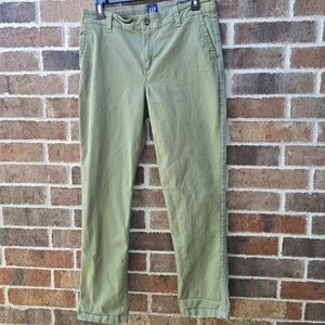GAP Olive Green Straight Leg Utility Pants Size 8 Like New